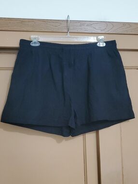Women's High-Waist Navy Casual Shorts